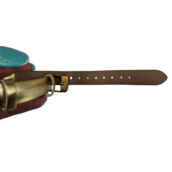 Vintage White Diamonds Watch Womens Gold Tone Dainty Crystal Cluster Floral - Picture 11 of 16